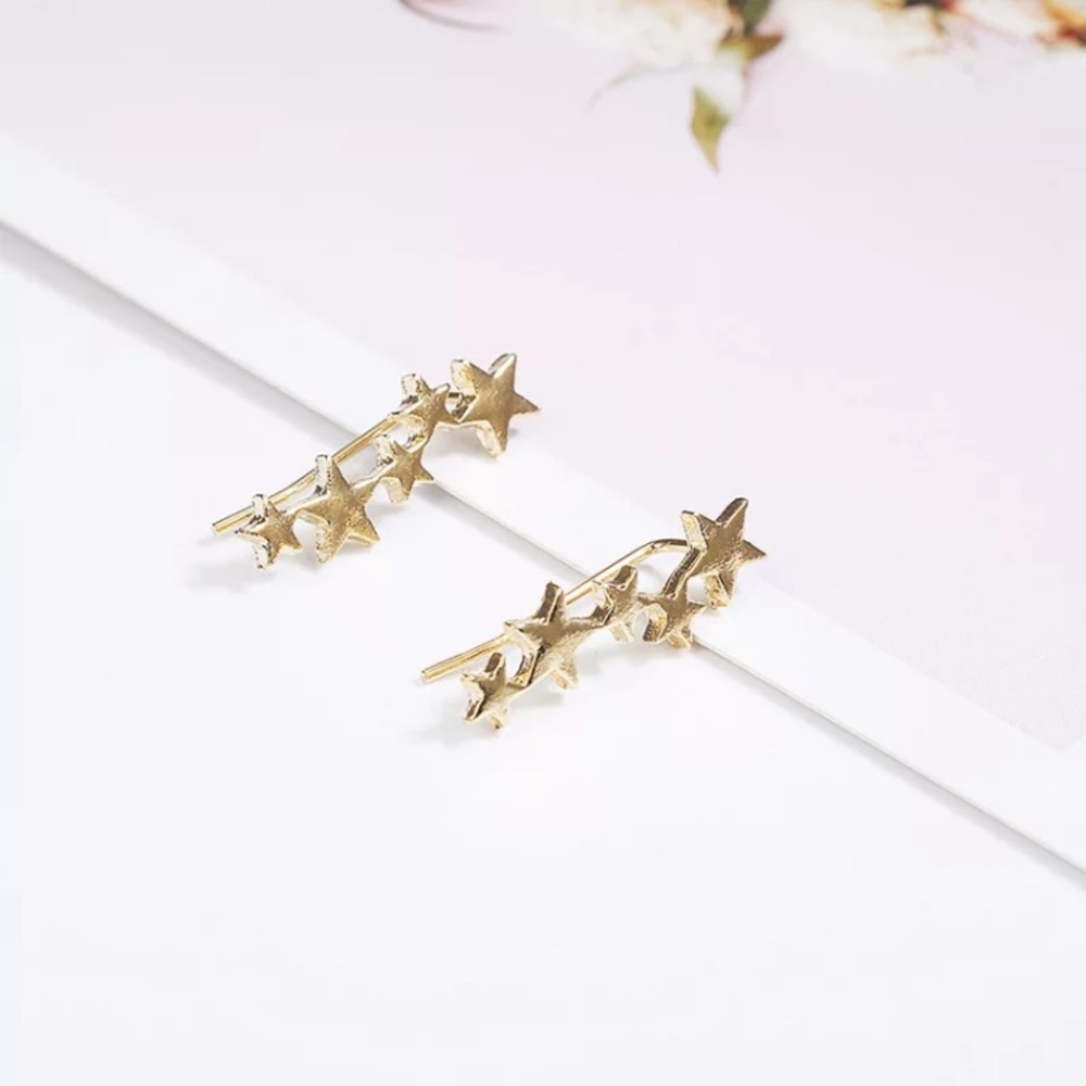 ⚜️𝟯𝟬%𝗢𝗙𝗙 𝗯𝘂𝗻𝗱𝗹𝗲𝘀 𝟯+⚜️ NEW Constellations Minimalist Climber Earrings - Picture 5 of 7